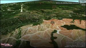 3D View Data Olahan Citra Satelit SPOT 7 Warna Natural