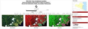 Preview Tiga Kombinasi Warna Data Citra Satelit Hasil Olahan