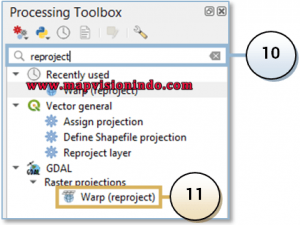 Warp (reproject) QGIS