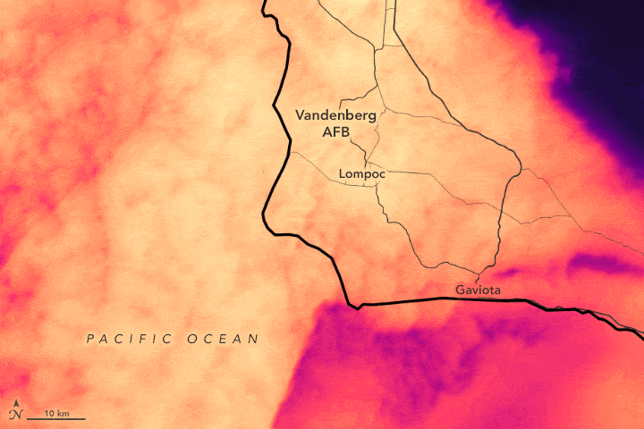 Animasi Semburan Roket Peluncuran Landsat 9