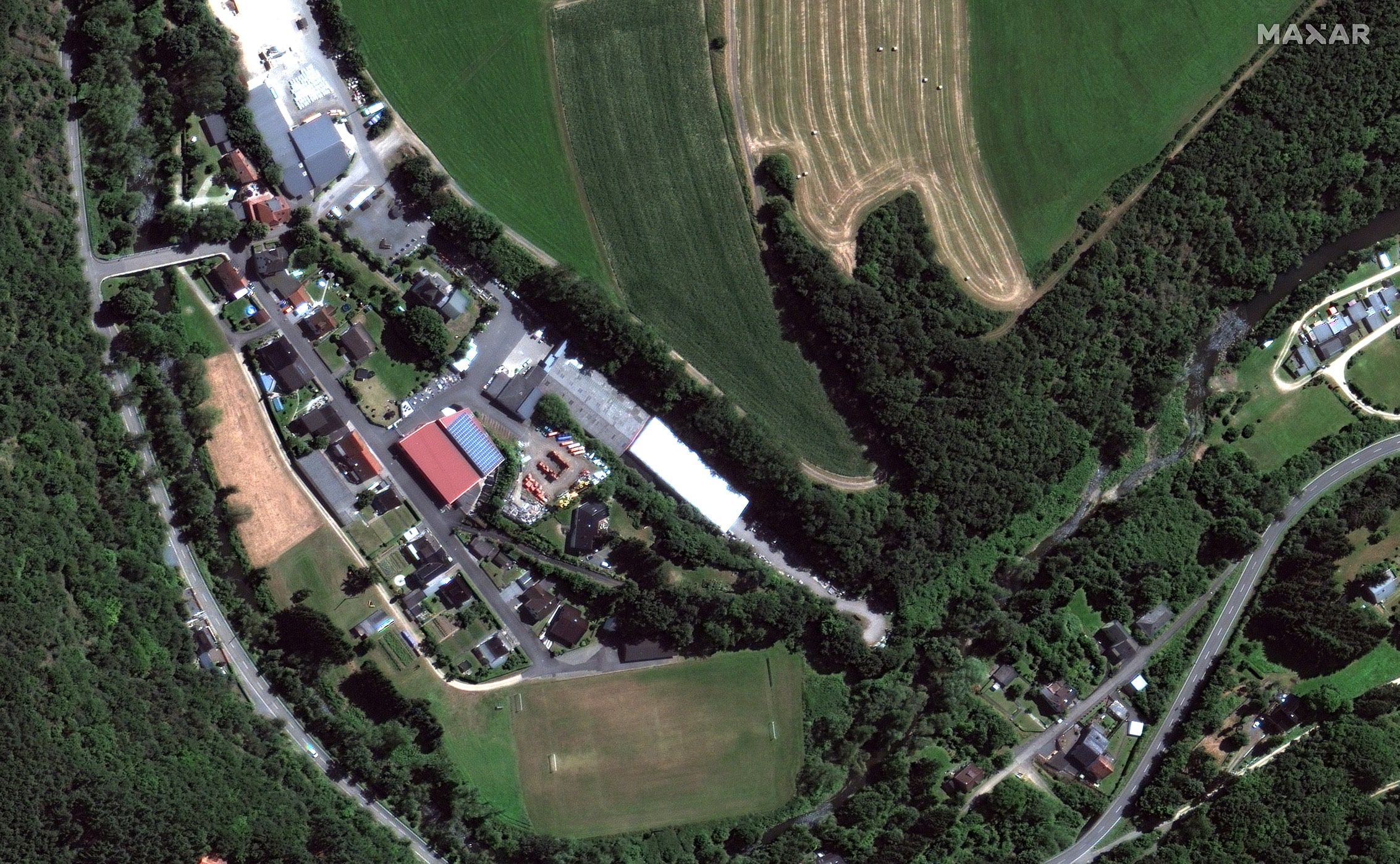 Citra Satelit Sebelum Banjir di Jerman