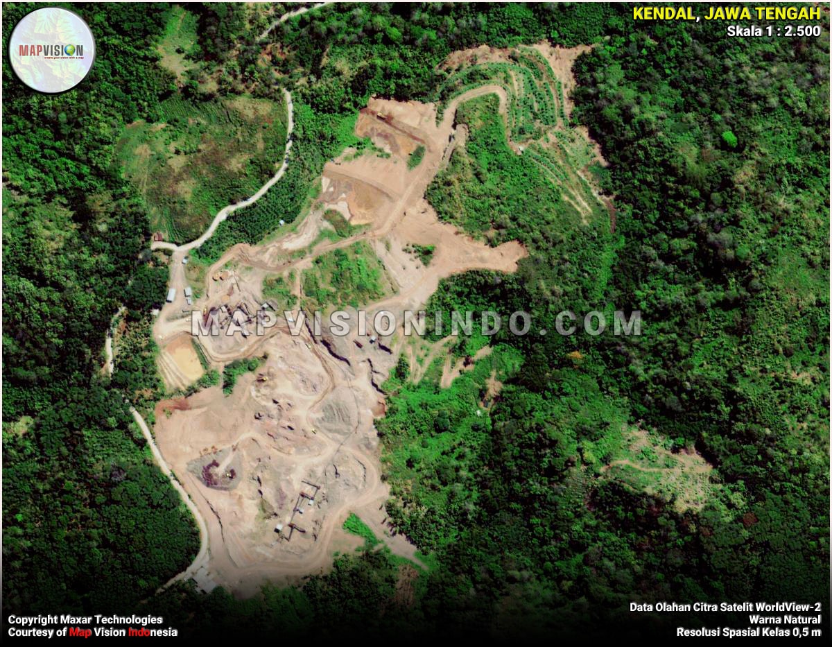 Citra Satelit WorldView-2 di Areal Tambang Terbuka