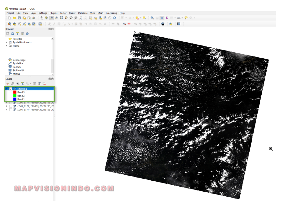 Tampilan Data Hasil Stacking