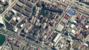 Citra Satelit Memperlihatkan Bangunan dan Infrastruktur di Kota Antakya Sesudah Gempa Bumi Mengguncang Kota Tersebut