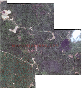 Tampilan Data Olahan Citra Satelit WorldView Legion 2 Warna Natural Hasil Reduksi Warna Belang